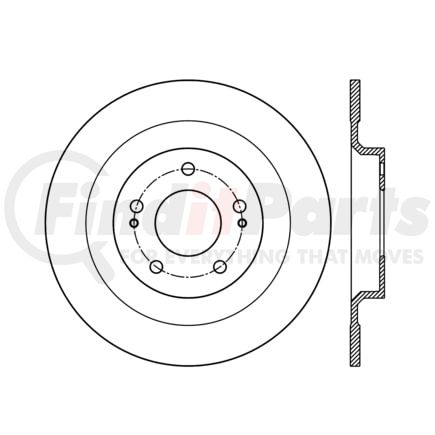 120.46077 by CENTRIC - Premium Brake Rotor