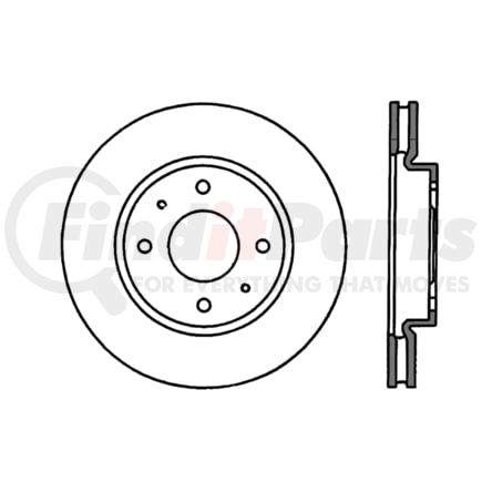 Centric 120.4607 Disc Brake Rotor Premium Brake Rotor