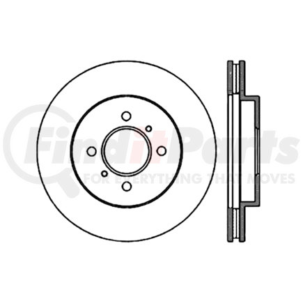 Centric 120.4606 Disc Brake Rotor Centric Premium Brake Rotor
