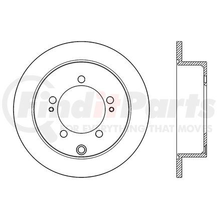 120.4605 by CENTRIC - Premium Brake Rotor