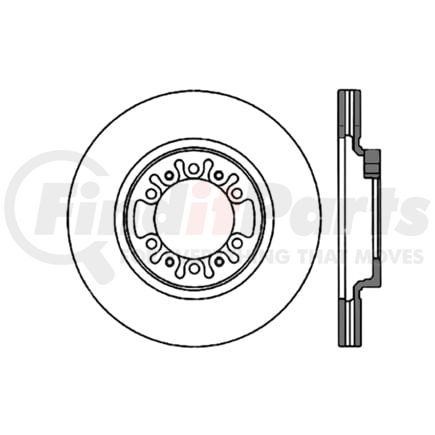 Centric 120.4604 Disc Brake Rotor Centric Premium Brake Rotor