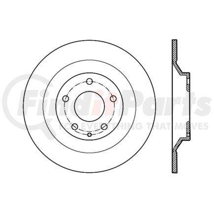 120.45083 by CENTRIC - Premium Brake Rotor