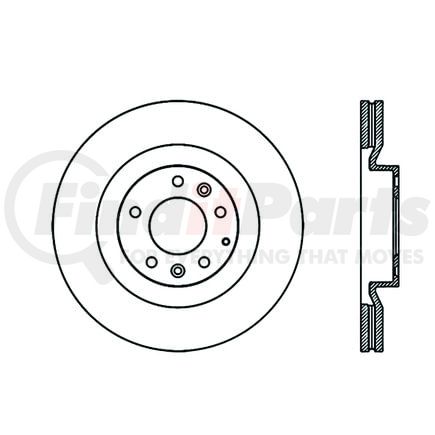 120.4508 by CENTRIC - Centric Premium Brake Rotor