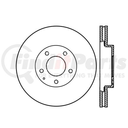 Centric 120.4506 Premium Brake Rotor