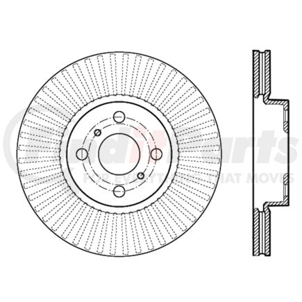 Centric 120.44178 Premium Brake Rotor