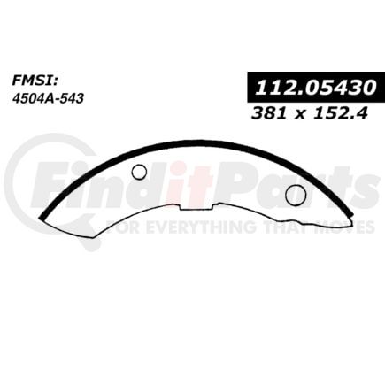 112.0543 by CENTRIC - Heavy Duty Brake Shoes
