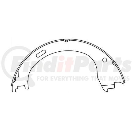 111.0961 by CENTRIC - Premium Parking Brake Shoes