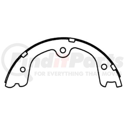 111.0869 by CENTRIC - Premium Parking Brake Shoes