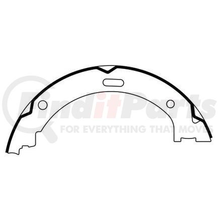 111.0868 by CENTRIC - Premium Parking Brake Shoes