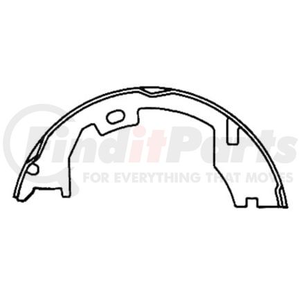 111.0854 by CENTRIC - Premium Parking Brake Shoes