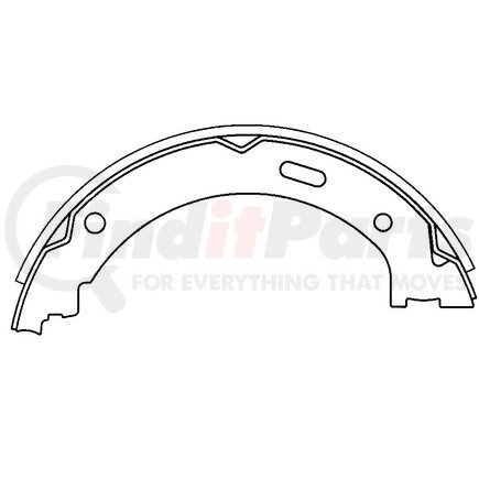 111.0843 by CENTRIC - Premium Parking Brake Shoes