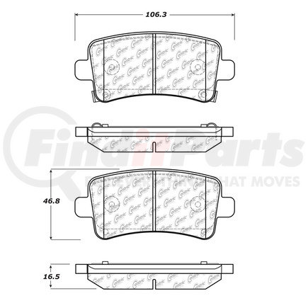 106.14300 by CENTRIC - PosiQuiet Extended Wear