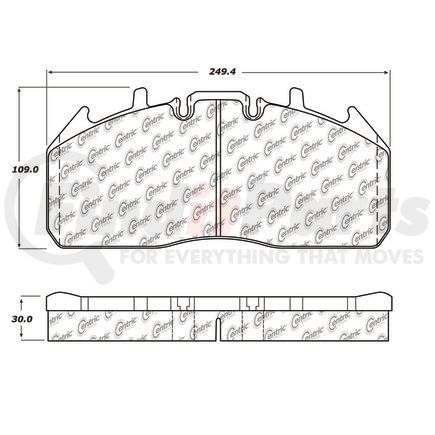 Centric 106.1323 PosiQuiet Extended Wear