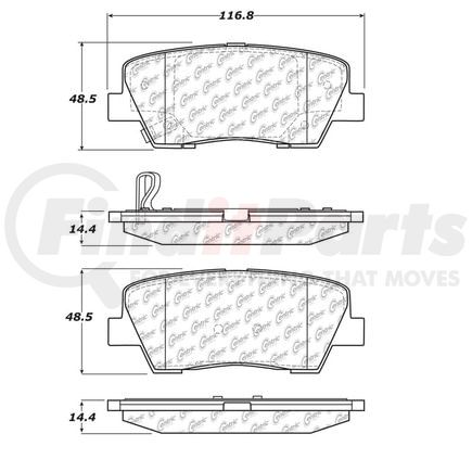 106.12840 by CENTRIC - PosiQuiet Extended Wear