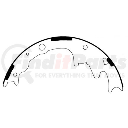 111.0704 by CENTRIC - Premium Brake Shoes