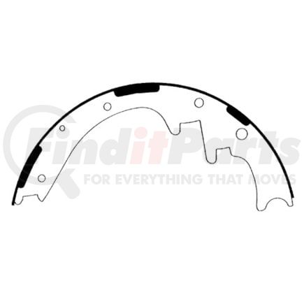 111.0705 by CENTRIC - Premium Brake Shoes