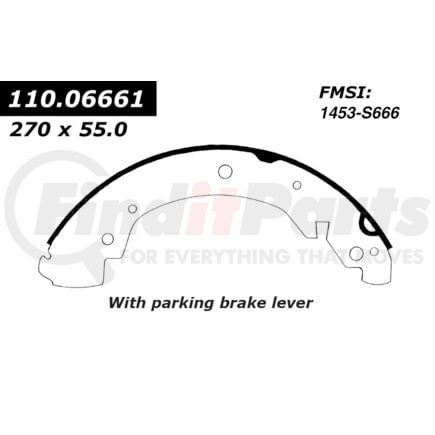 111.06661 by CENTRIC - Centric Premium Brake Shoes