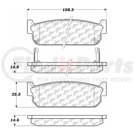 106.05880 by CENTRIC - PosiQuiet Extended Wear
