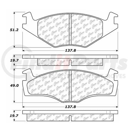106.02800 by CENTRIC - PosiQuiet Extended Wear