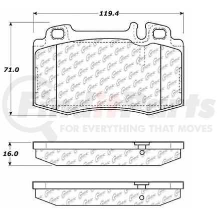 106.08470 by CENTRIC - PosiQuiet Extended Wear
