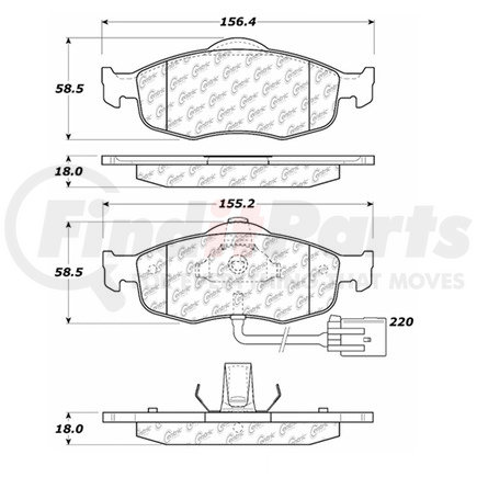 106.08010 by CENTRIC - PosiQuiet Extended Wear