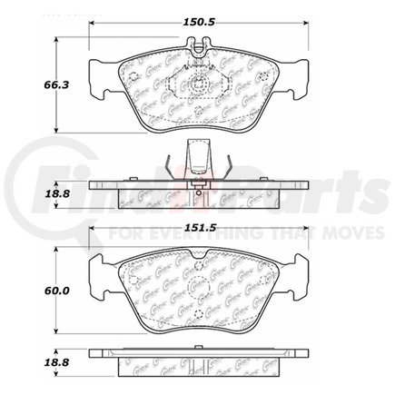 106.07100 by CENTRIC - PosiQuiet Extended Wear