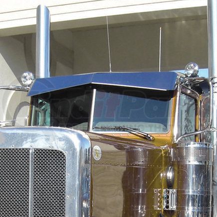 TSUN-P26 by TRUX - Sunvisor, 13", Bowtie Boltless, for 2005-2007 Peterbilt 379 Standard Cab