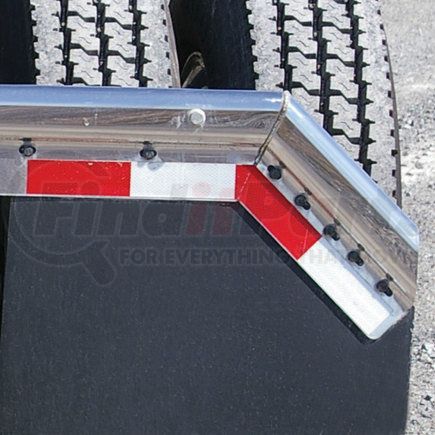 TU-9250 by TRUX - Reflector Strip, Angled, Aluminum, with 3M Reflector