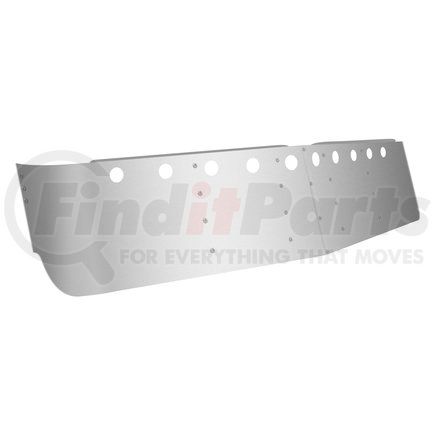 TSUN-F5 by TRUX - Sunvisor, 16", Condo, with 10 x 2" Light Holes, for 1991+ Freightliner