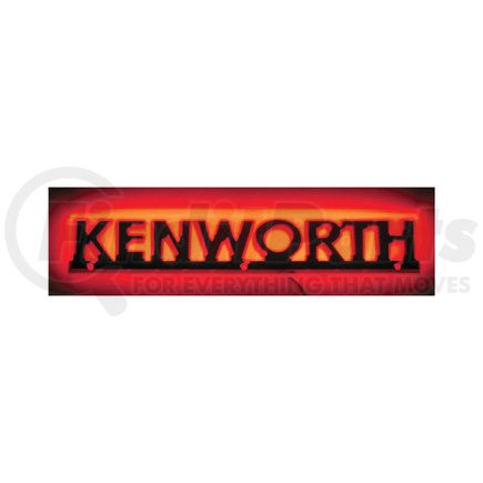 TS-KENL2R by TRUX - Emblem Logo, Name Cut Out, Stealth Red, for Kenworth