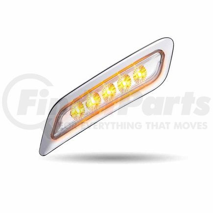 TLED-P100AB by TRUX - Door Marker Light, LH, Dual Revolution, Amber/Blue, LED, for Peterbilt 579/567/587