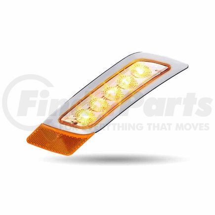 TLED-P300AB by TRUX - Fender Marker Light, LH, Dual Revolution, Amber/Blue, LED, for Peterbilt 579/567/587