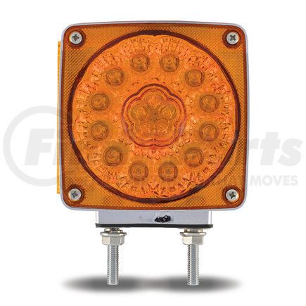 TLED-SDFR3 by TRUX - Fender Light, Amber/Red Turn Signal & Marker Double Face, LED, RH, Double Post