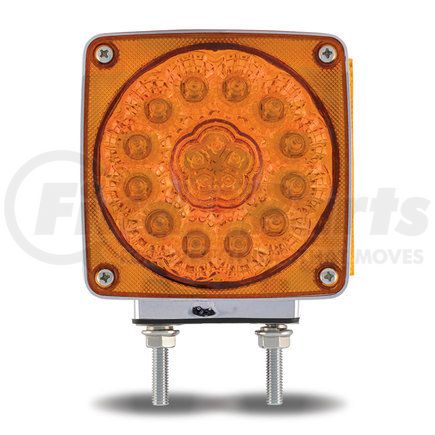 TLED-SDFL3 by TRUX - Fender Light, Amber/Red Turn Signal & Marker Double Face, LED, LH, Double Post