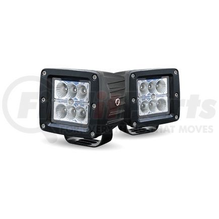 TLED-U64 by TRUX - Work Light, Universal, Square, 1440 Lumens, Sold by the Pair, with Wire Harness, 6 Diodes