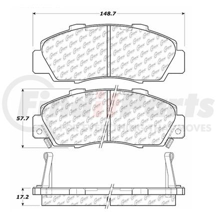 104.05030 by CENTRIC - PosiQuiet Semi Met Pads
