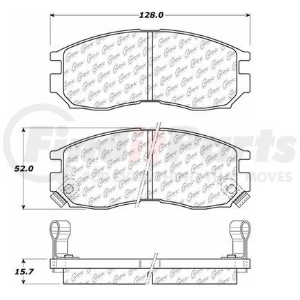 104.04840 by CENTRIC - PosiQuiet Semi Met Pads