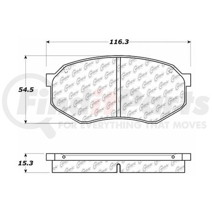 104.03890 by CENTRIC - PosiQuiet Semi Met Pads