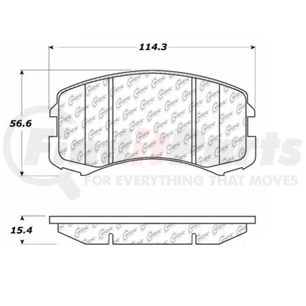 104.09040 by CENTRIC - PosiQuiet Semi Met Pads