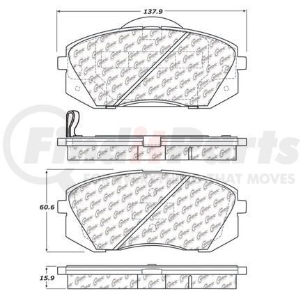 100.11840 by CENTRIC - OEM Brake Pads