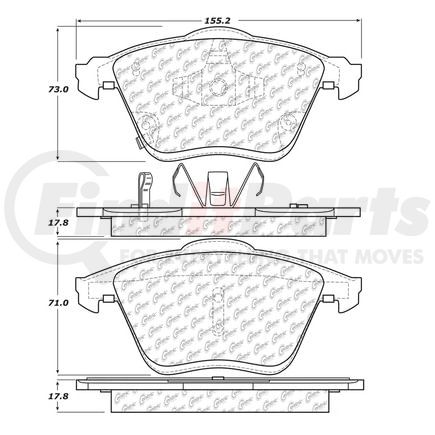 100.11130 by CENTRIC - OEM Brake Pads