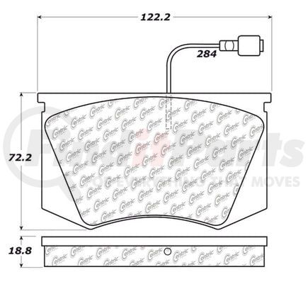 Centric 100.10890 Disc Brake Pad Set OEM Brake Pads