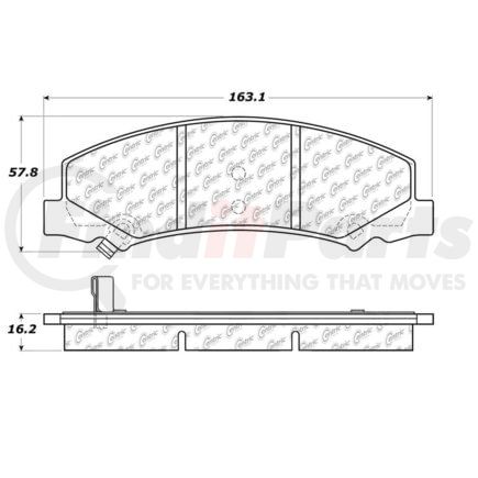 Centric 100.10780 Disc Brake Pad Set OEM Brake Pads