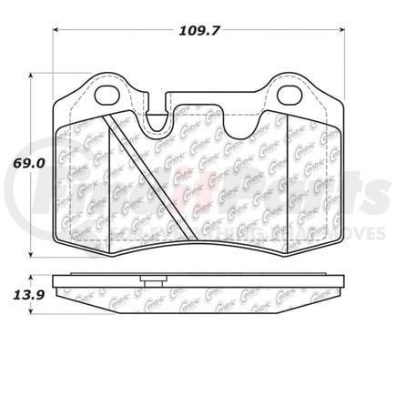 Centric 100.10880 Disc Brake Pad Set OEM Brake Pads