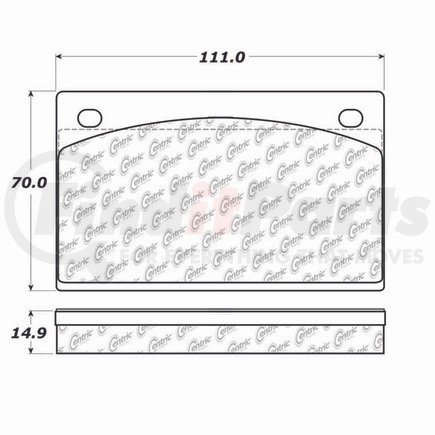 100.10690 by CENTRIC - OEM Brake Pads
