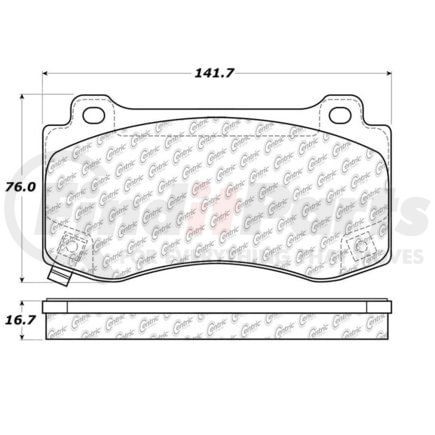 100.10660 by CENTRIC - OEM Brake Pads