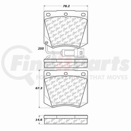 100.10680 by CENTRIC - OEM Brake Pads