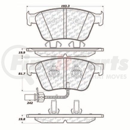 100.10670 by CENTRIC - OEM Brake Pads