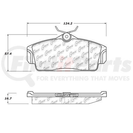 Centric 100.10640 Disc Brake Pad Set OEM Brake Pads