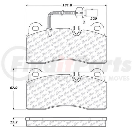 Centric 100.10730 Disc Brake Pad Set OEM Brake Pads